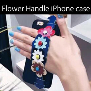 flower ベルトスタッズベルト iphone7plus ケース(iPhoneケース)