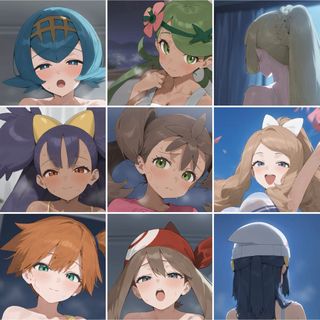 ポケモン トレーナー リーリエ セレナ ハルカ まとめ ブロマイド 写真 L判(その他)