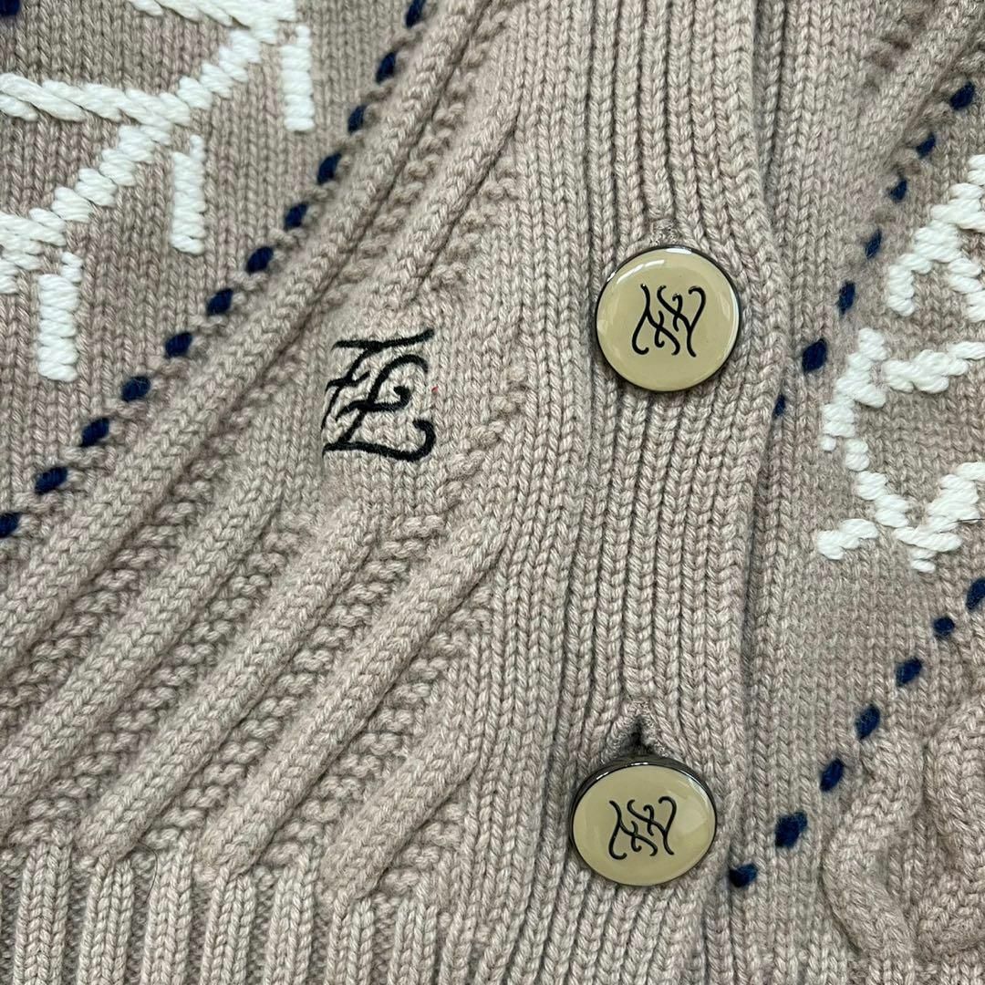 FENDI 20SS カシミヤ混 カリグラフィー ケーブルニット FENDI 20SS カシミヤ混 カリグラフィー ケーブルニット