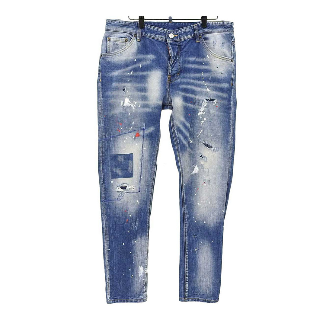 ディースクエアード Dsquared2 ペイント ダメージ デニムパンツ ディースクエアード Dsquared2 ペイント ダメージ デニムパンツ