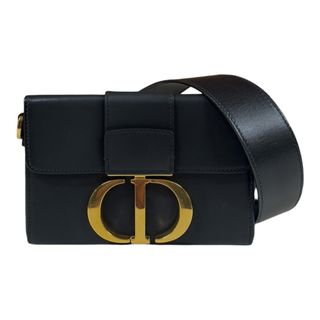 ディオール(Dior)のディオール 30 モンテーニュ ショルダーバッグ レザー ブラック レディース Dior  中古(ショルダーバッグ)