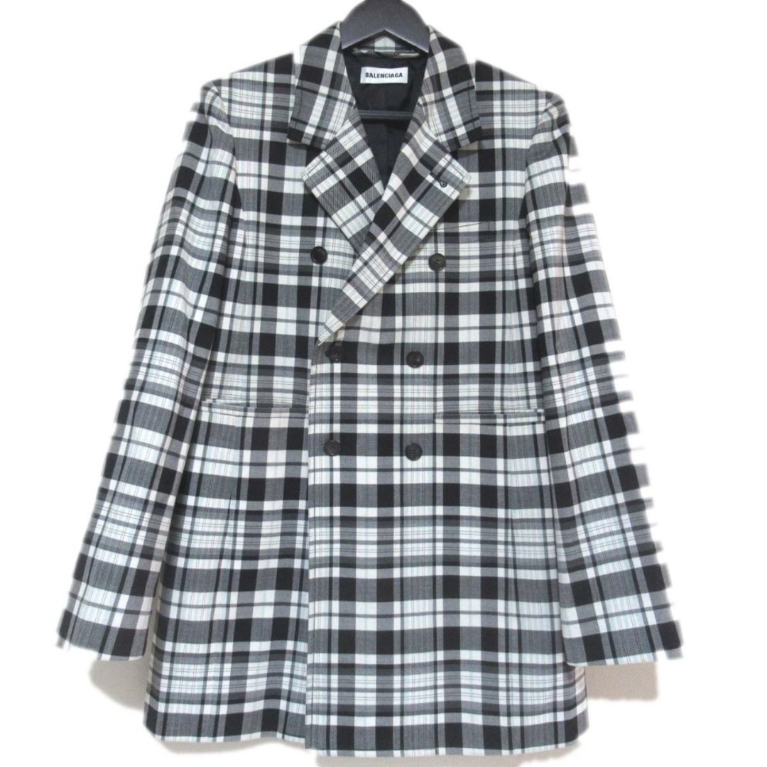 BALENCIAGA - 美品 BALENCIAGA バレンシアガ チェック柄 ダブル BALENCIAGA - 美品 BALENCIAGA バレンシアガ チェック柄 ダブル
