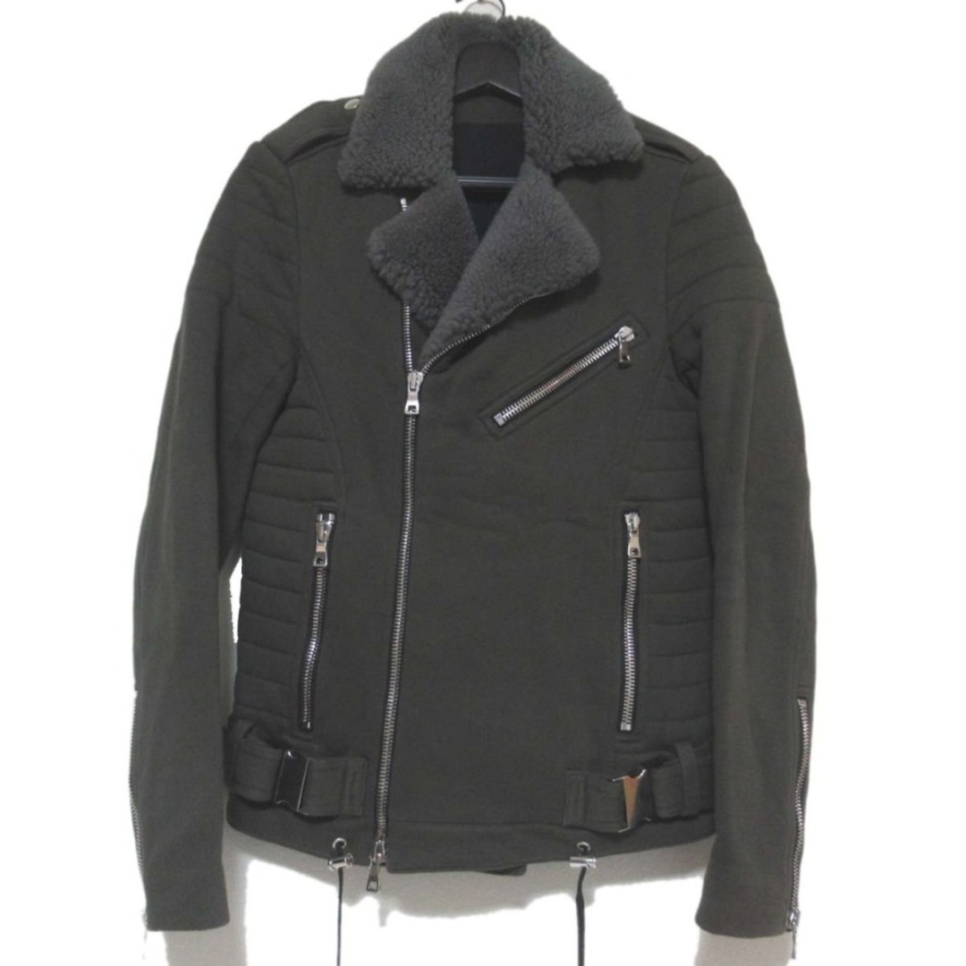 BALMAIN - 美品 14AW BALMAIN バルマン ムートンカラー BALMAIN - 美品 14AW BALMAIN バルマン ムートンカラー