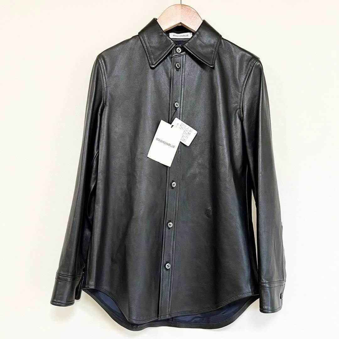 タグ付き MADISONBLUE TIGHT FIT LEATHER SHIRT シャツ/ブラウス タグ付き MADISONBLUE TIGHT FIT LEATHER SHIRT シャツ/ブラウス