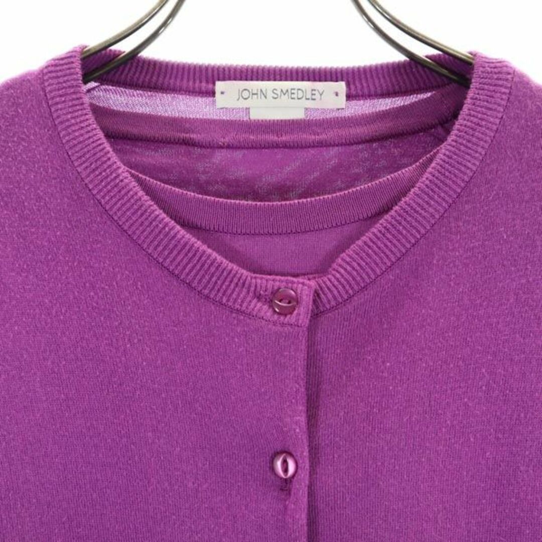 【美品】JOHN SMEDLEY アンサンブルニット S パープル 英国製 現行 JOHN SMEDLEY - ジョンスメドレー 英国製 長袖 アンサンブル