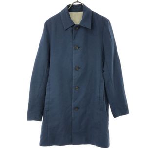STUDIOUS - ステュディオス 日本製 ステンカラーコート 0 ブルー STUDIOUS - ステュディオス 日本製 ステンカラーコート 0 ブルー