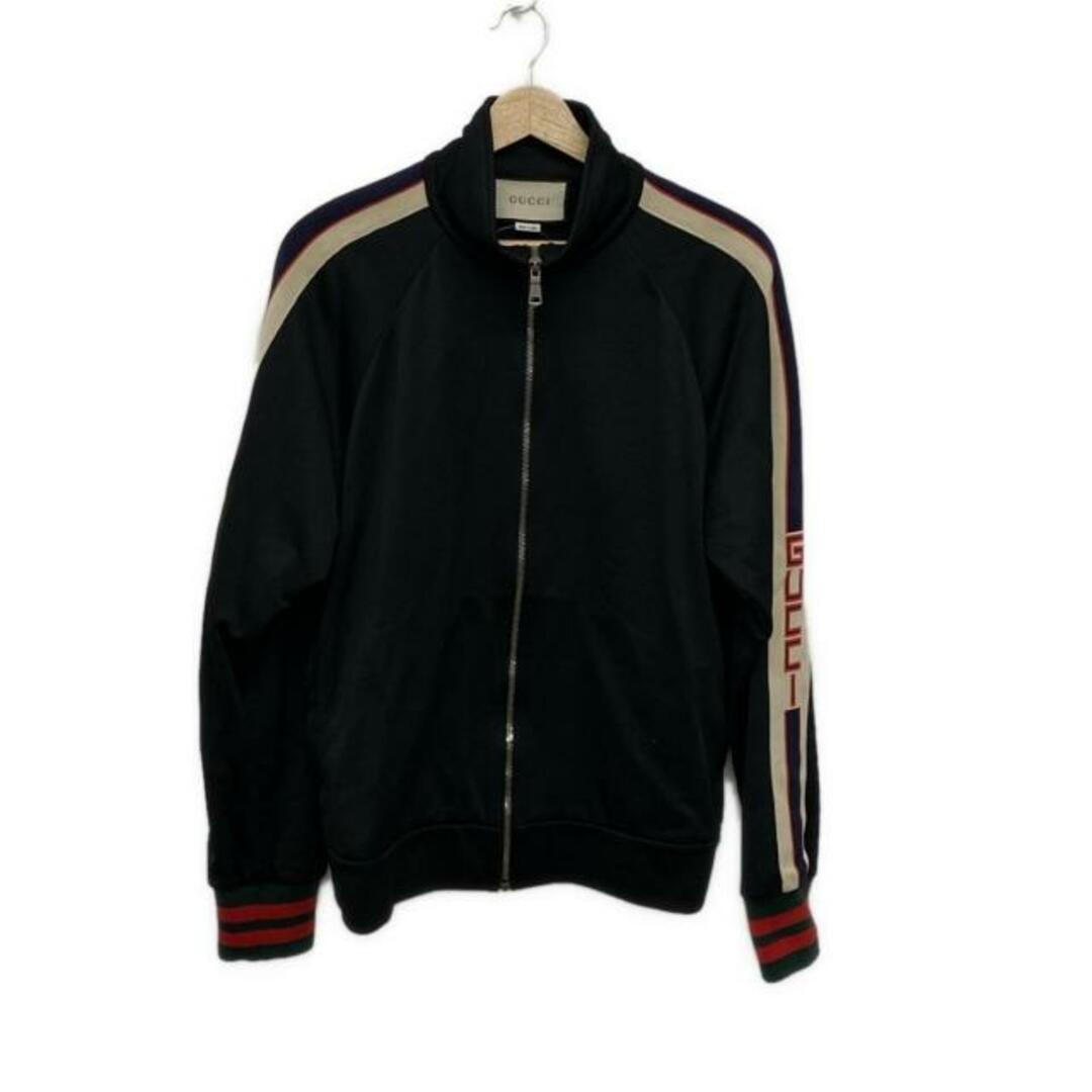 GUCCI(グッチ) ブルゾン サイズS メンズ - 474634 黒×アイボリー GUCCI(グッチ) ブルゾン サイズS メンズ - 474634 黒×アイボリー