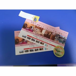 箱根小涌園ユネッサンの無料入場券　2枚　2025.03.31(遊園地/テーマパーク)