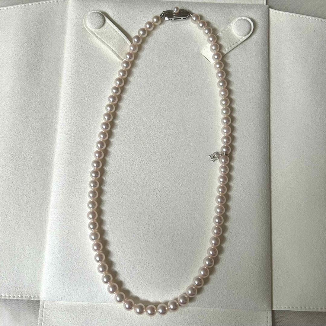 美品】MIKIMOTO パールネックレス 約6.0-6.5㎜ 43㎝ 美品】MIKIMOTO パールネックレス 約6.0-6.5㎜ 43㎝