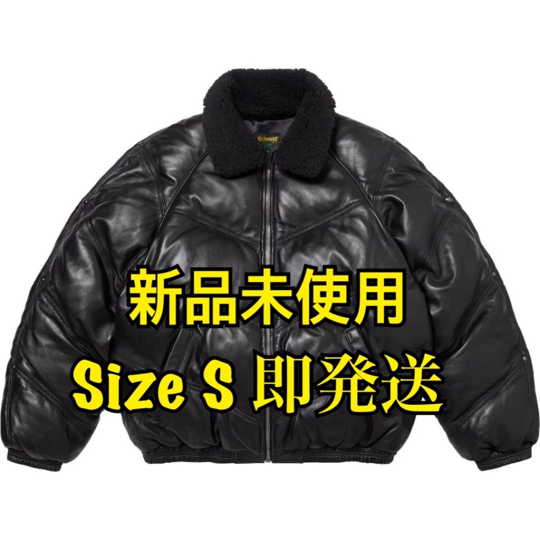 Supreme - Supreme Schott Leather Puffer Jacketの通販 by Supreme - Supreme Schott Leather Puffer Jacketの通販 by