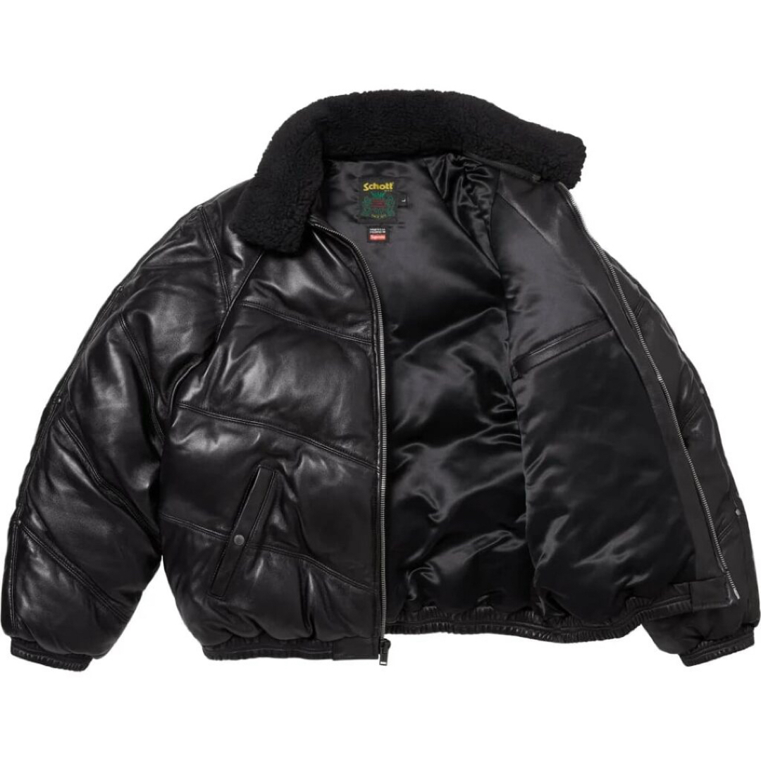 Supreme - Supreme Schott Leather Down Pufferの通販 by Supreme - Supreme Schott Leather Down Pufferの通販 by