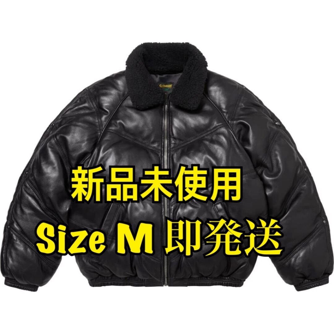 Supreme - Supreme Schott Leather Down Puffer mの通販 by Supreme - Supreme Schott Leather Down Puffer mの通販 by