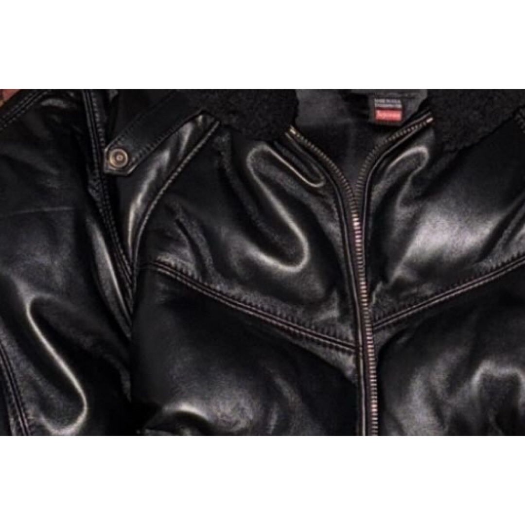 Supreme - Supreme Schott Leather Down Puffer mの通販 by Supreme - Supreme Schott Leather Down Puffer mの通販 by