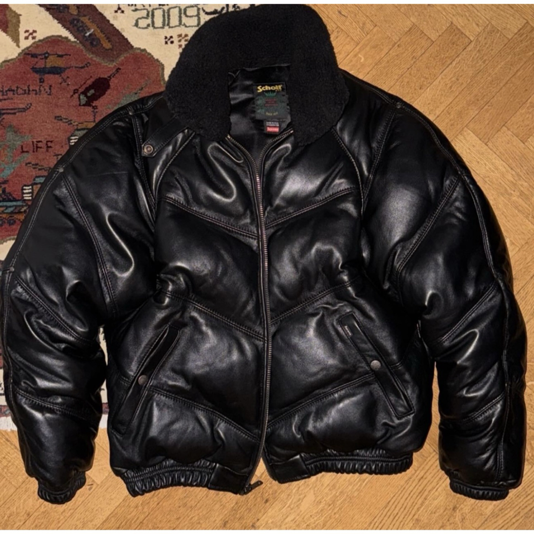 Supreme - Supreme Schott Leather Down Puffer mの通販 by Supreme - Supreme Schott Leather Down Puffer mの通販 by
