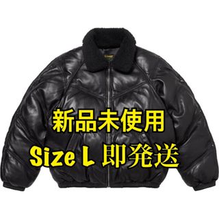 シュプリーム(Supreme)のSupreme Schott Leather Down Puffer L(ダウンジャケット)