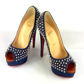 Christian Louboutin(ハイヒール/パンプス ・ ブルー・ネイビー Christian Louboutin(ハイヒール/パンプス ・ ブルー・ネイビー