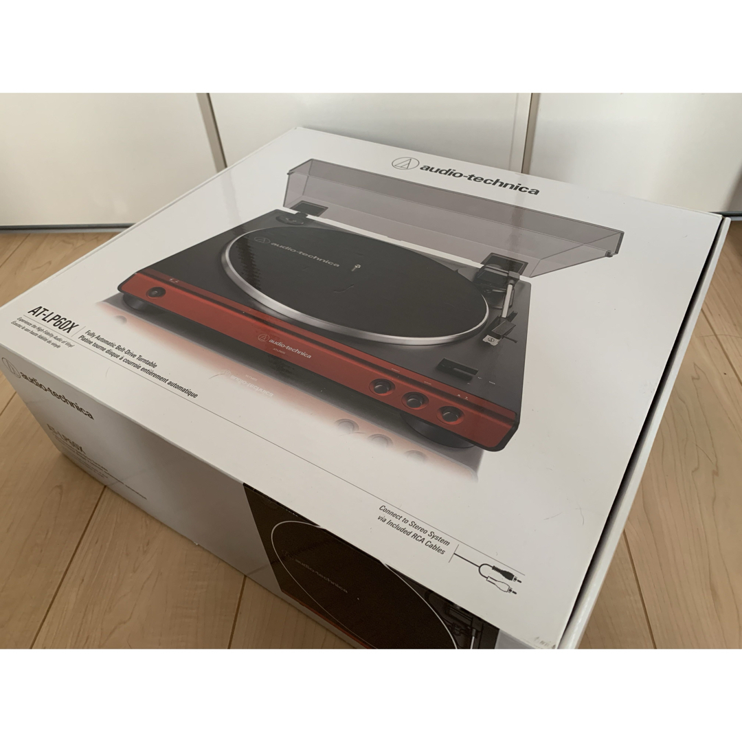 オーディオテクニカ レコードプレーヤー AT-LP60X-RD