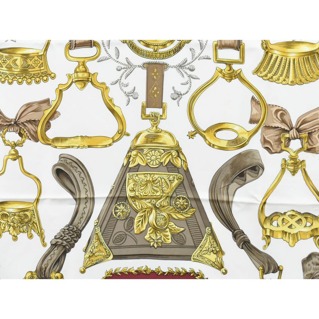HERMES - 本物 エルメス HERMES スカーフカレ カレ90 ETRIERS 鐙 HERMES - 本物 エルメス HERMES スカーフカレ カレ90 ETRIERS 鐙