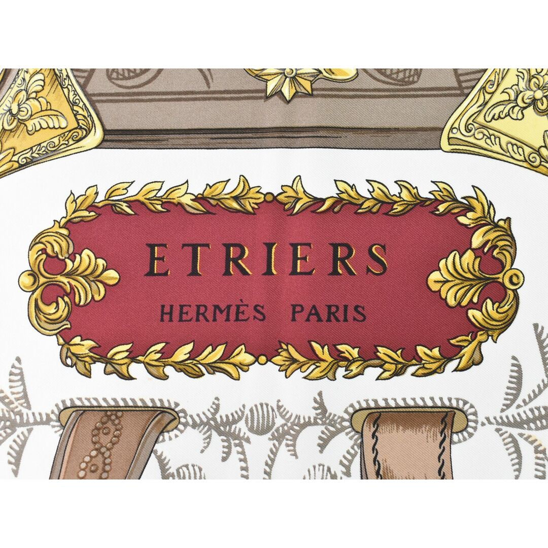 HERMES - 本物 エルメス HERMES スカーフカレ カレ90 ETRIERS 鐙 HERMES - 本物 エルメス HERMES スカーフカレ カレ90 ETRIERS 鐙
