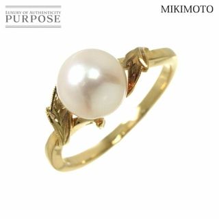 ミキモト(MIKIMOTO)のミキモト MIKIMOTO リング 8.5号 アコヤ真珠 7.8mm K14 YG イエローゴールド 585 パール 指輪 VLP 90259802(リング(指輪))