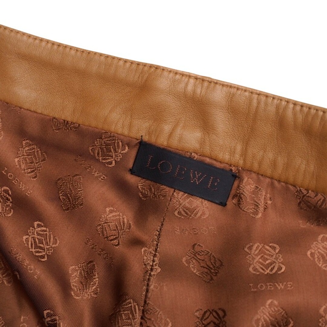 LOEWE - LOEWE ロエベ パンツ サイズ38 レザーパンツ ストレート LOEWE - LOEWE ロエベ パンツ サイズ38 レザーパンツ ストレート