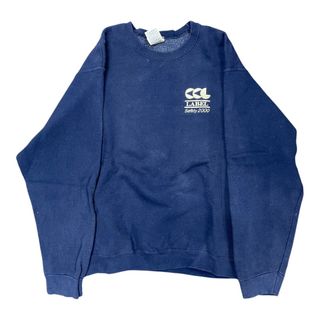 フルーツオブザルーム(FRUIT OF THE LOOM)のs FRUIT OF THE LOOM スウェット　ネイビー　レーベル(スウェット)