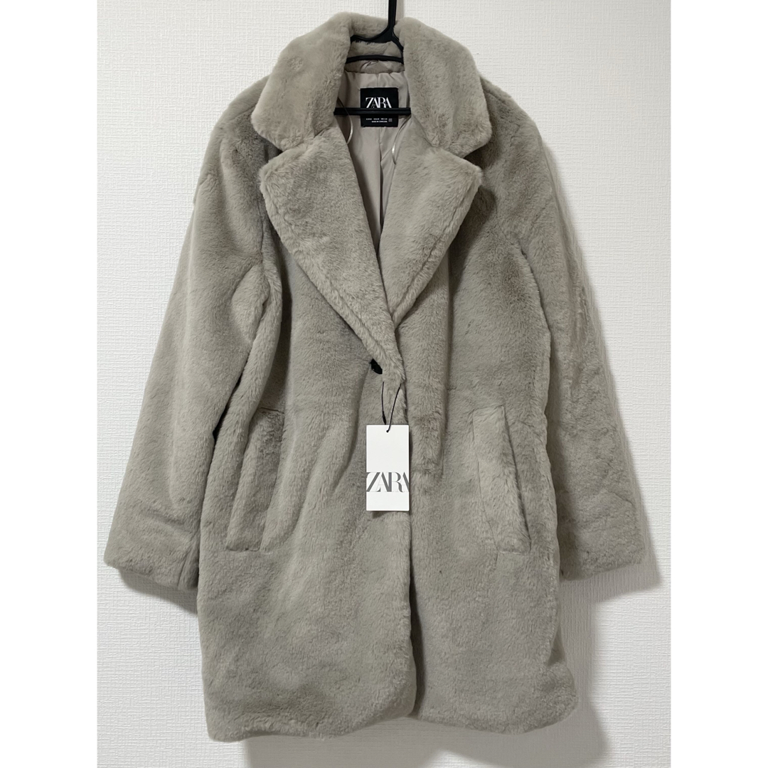 ZARA - ZARA ザラ フェイクファー コート Sの通販 by kanapi's ZARA - ZARA ザラ フェイクファー コート Sの通販 by kanapi's