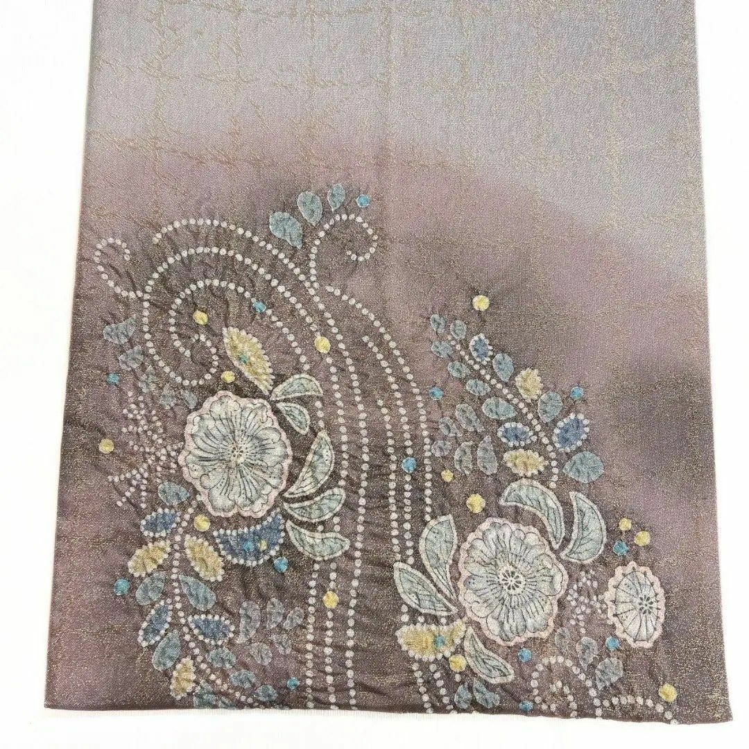 格子模様 辻ヶ花模様 絞り 袋帯 着物 112a p 格子模様 辻ヶ花模様 絞り 袋帯 着物 112a p