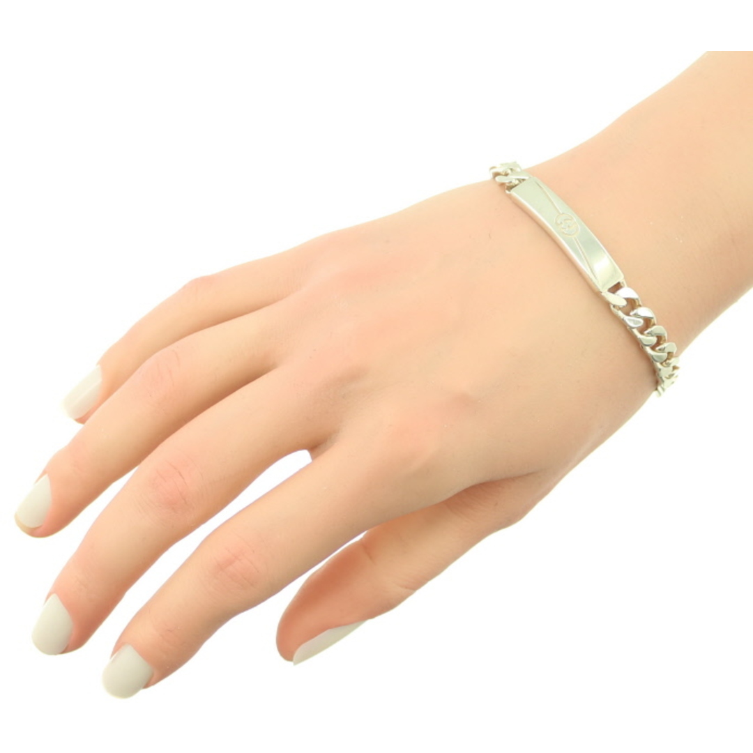 GUCCI - グッチ ブレスレット プレート チェーン 17刻印 GUCCI - グッチ ブレスレット プレート チェーン 17刻印