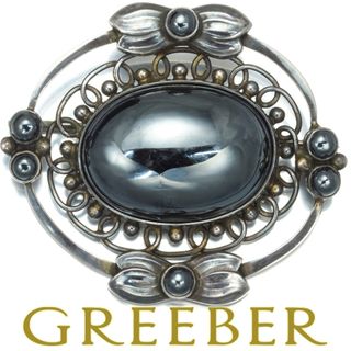 Georg Jensen - ジョージジェンセン ブローチ ヘマタイト 91 Georg Jensen - ジョージジェンセン ブローチ ヘマタイト 91
