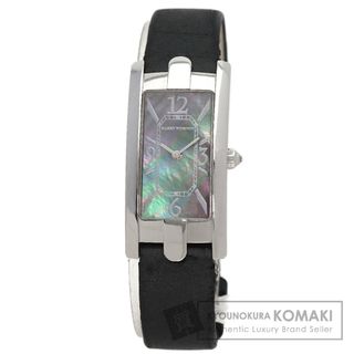ハリーウィンストン(HARRY WINSTON)のHARRY WINSTON 330LQW アヴェニューC 腕時計 K18WG 革xサテン レディース(腕時計)