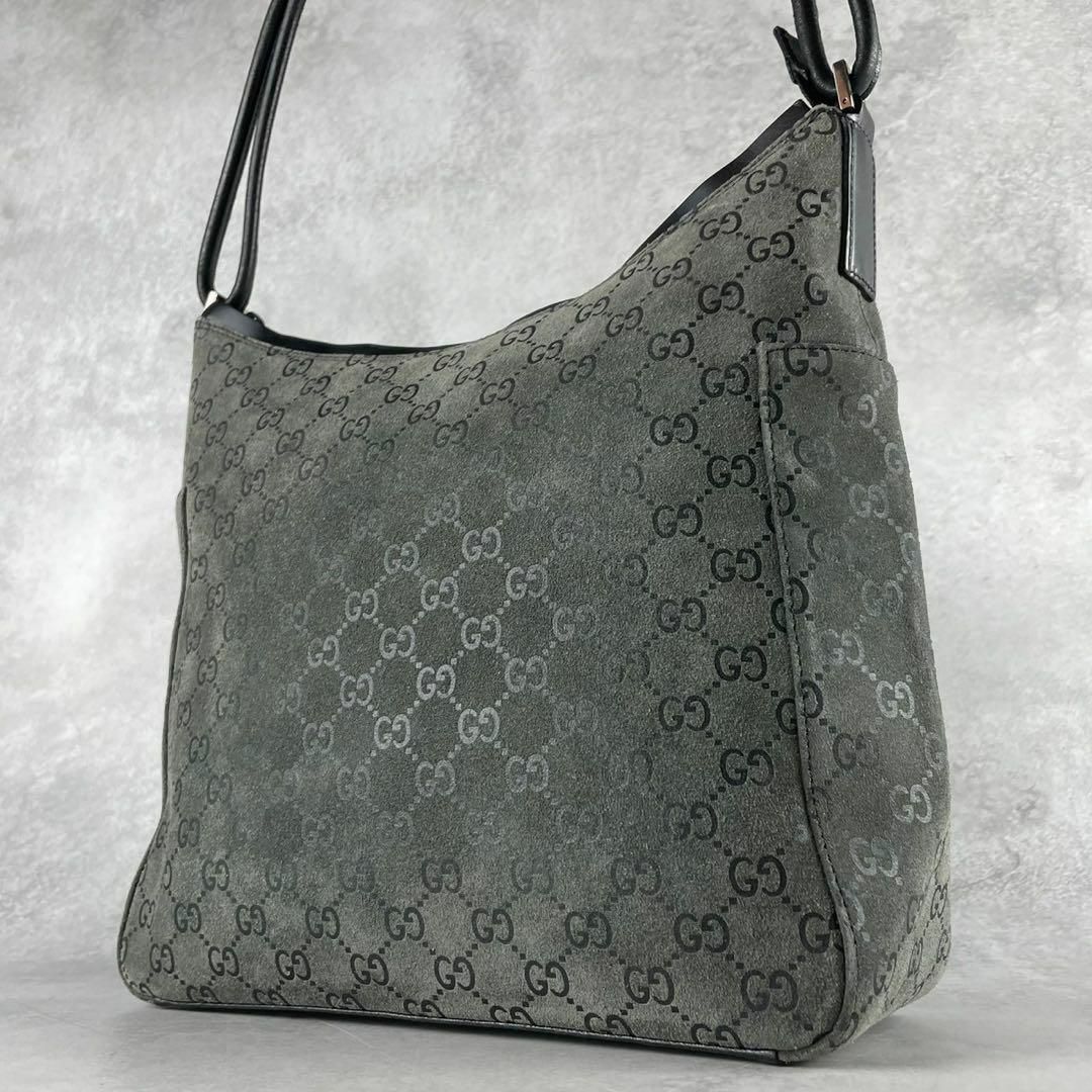 美品✨GUCCI トート ハンドバッグ マイクロgg スエード ブラック 美品✨GUCCI トート ハンドバッグ マイクロgg スエード ブラック