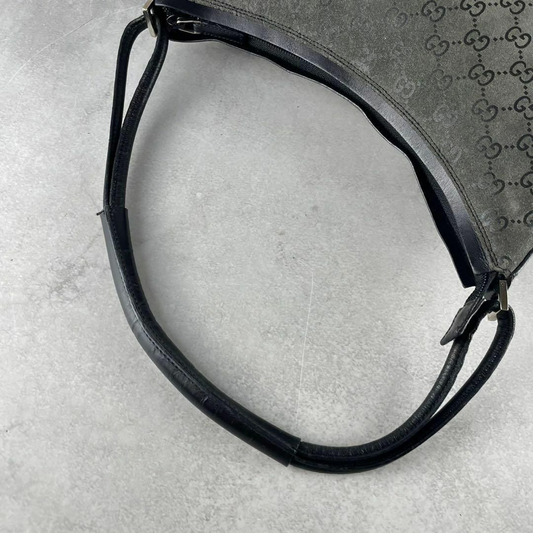 美品✨GUCCI トート ハンドバッグ マイクロgg スエード ブラック 美品✨GUCCI トート ハンドバッグ マイクロgg スエード ブラック