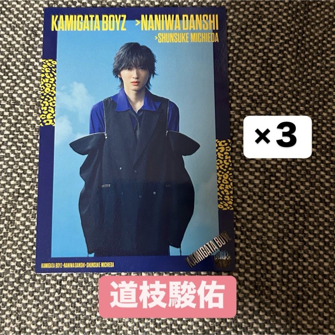 ジャニーズWEST(ジャニーズウエスト)の道枝駿佑 なにわ男子 トレカ カード KAMIGATA BOYZ 特典 エンタメ/ホビーのタレントグッズ(アイドルグッズ)の商品写真