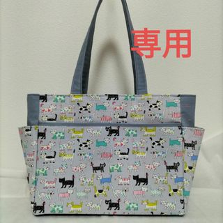 ハンドメイド ファニー キャット トートバッグ(バッグ)