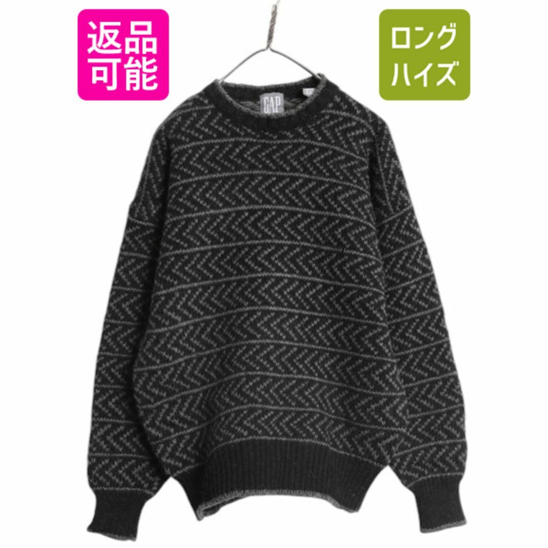 90s OLD GAP ウール ニット セーター メンズ L オールド 90s OLD GAP ウール ニット セーター メンズ L オールド