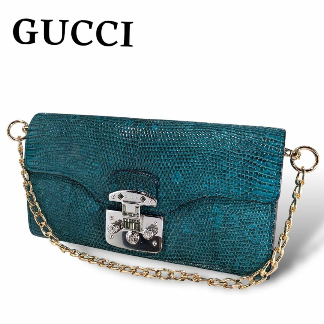 グッチ GUCCI バンブー チェーン ウォレット 2way パイソン 長財布 グッチ GUCCI バンブー チェーン ウォレット 2way パイソン 長財布