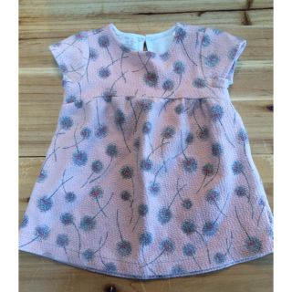 ザラキッズ(ZARA KIDS)のZARA baby girl 74 ワンピース ピンク 小花(ワンピース)