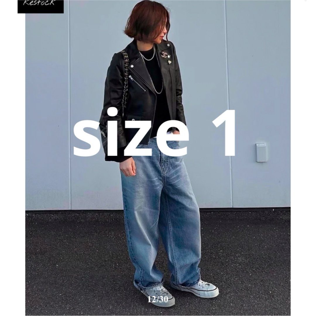 ok.soon オリジナルワイドデニム サイズ1 初回予約販売品 試着のみ ok.soon オリジナルワイドデニム サイズ1 初回予約販売品 試着のみ