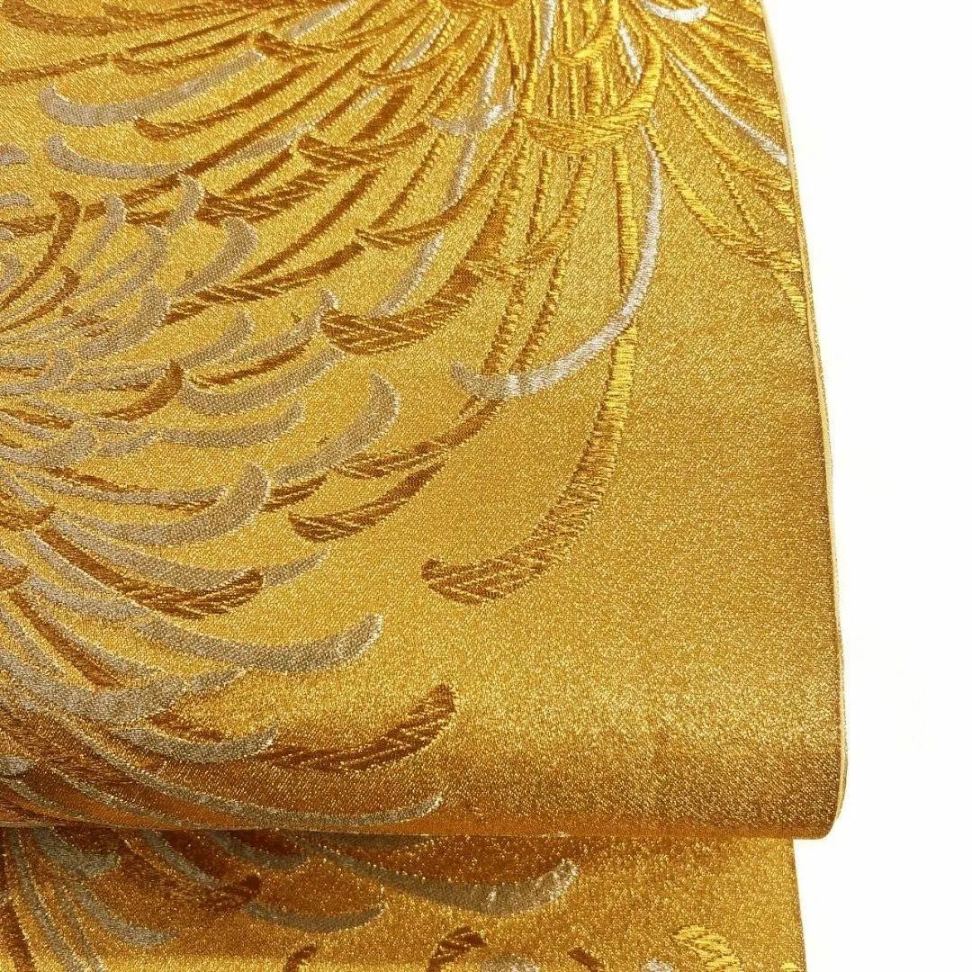 唐織 乱菊 金色 花模様 袋帯 着物 113a p 唐織 乱菊 金色 花模様 袋帯 着物 113a p