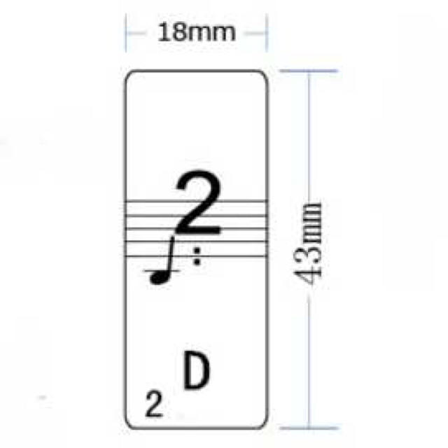 ピアノ 用 88鍵盤 音符 シール ステッカー　初心者にピッタリ！ 楽器の鍵盤楽器(ピアノ)の商品写真