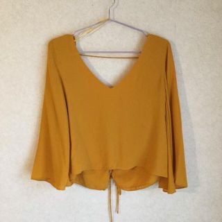 ザラ(ZARA)の新品＊ ザラドレープブラウス(シャツ/ブラウス(長袖/七分))