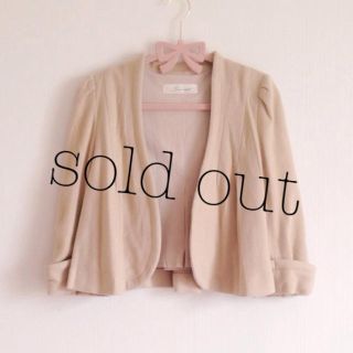 スナイデル(SNIDEL)のsold out(ノーカラージャケット)