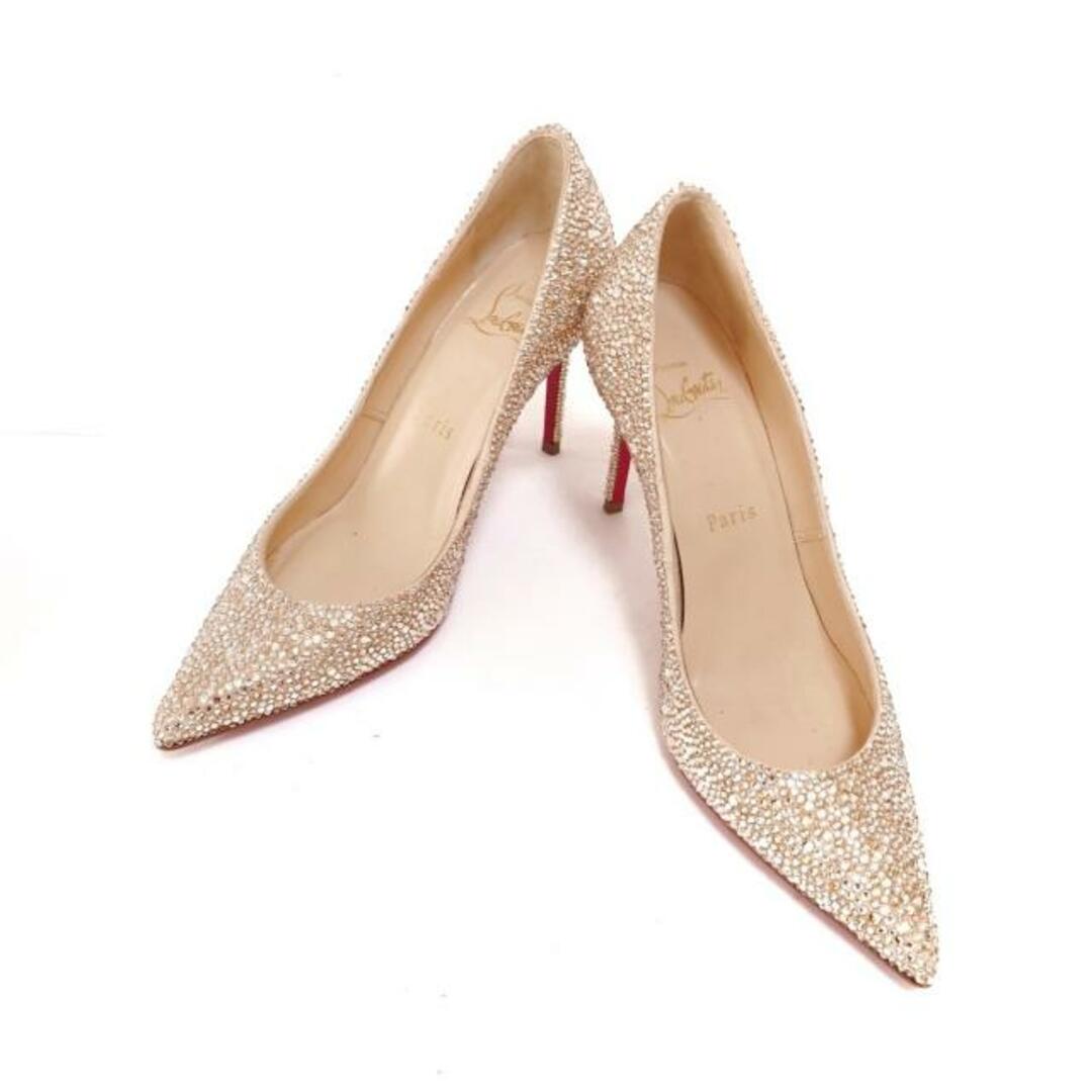Christian Louboutin - CHRISTIAN LOUBOUTIN(クリスチャンルブタン) パンプス 35 レディース - ベージュ×クリア ラインストーンの通販 by ブランディア|クリスチャンルブタンならラクマ Christian Louboutin - CHRISTIAN LOUBOUTIN(クリスチャンルブタン) パンプス 35 レディース - ベージュ×クリア ラインストーンの通販 by ブランディア|クリスチャンルブタンならラクマ
