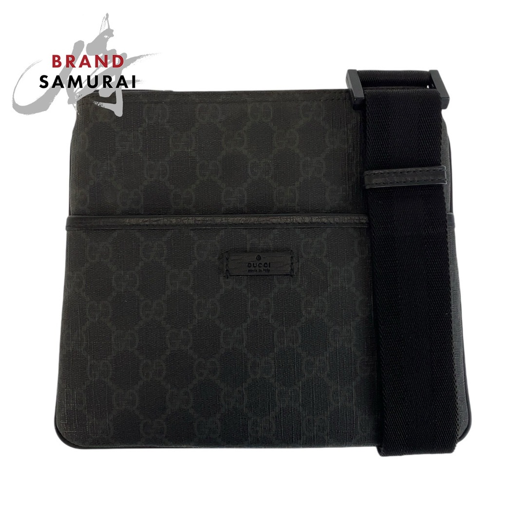 美品 GUCCI グッチ ブラック 黒 GGスプリームキャンバス 162905 美品 GUCCI グッチ ブラック 黒 GGスプリームキャンバス 162905