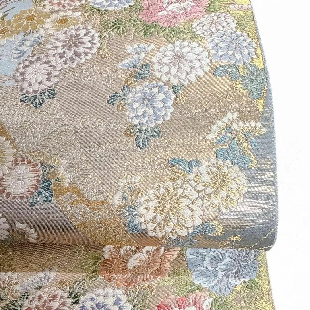 袋帯 花模様 松 楓 菊 着物 113a o 袋帯 花模様 松 楓 菊 着物 113a o