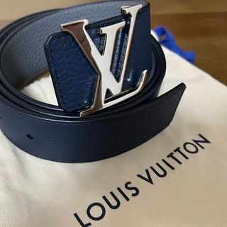 LOUIS VUITTON - Louis Vuitton ネイビー ベルト M0532Uの通販 LOUIS VUITTON - Louis Vuitton ネイビー ベルト M0532Uの通販