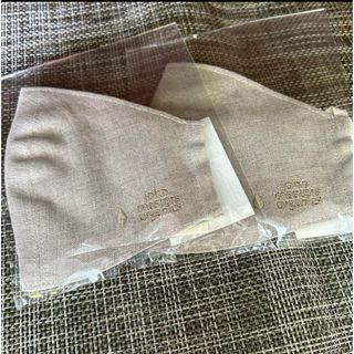 ジョンマスターオーガニック(John Masters Organics)のジョンマスターオーガニック❤️ロゴ刺繍　麻１００%マスク　２枚セット❤️(日用品/生活雑貨)