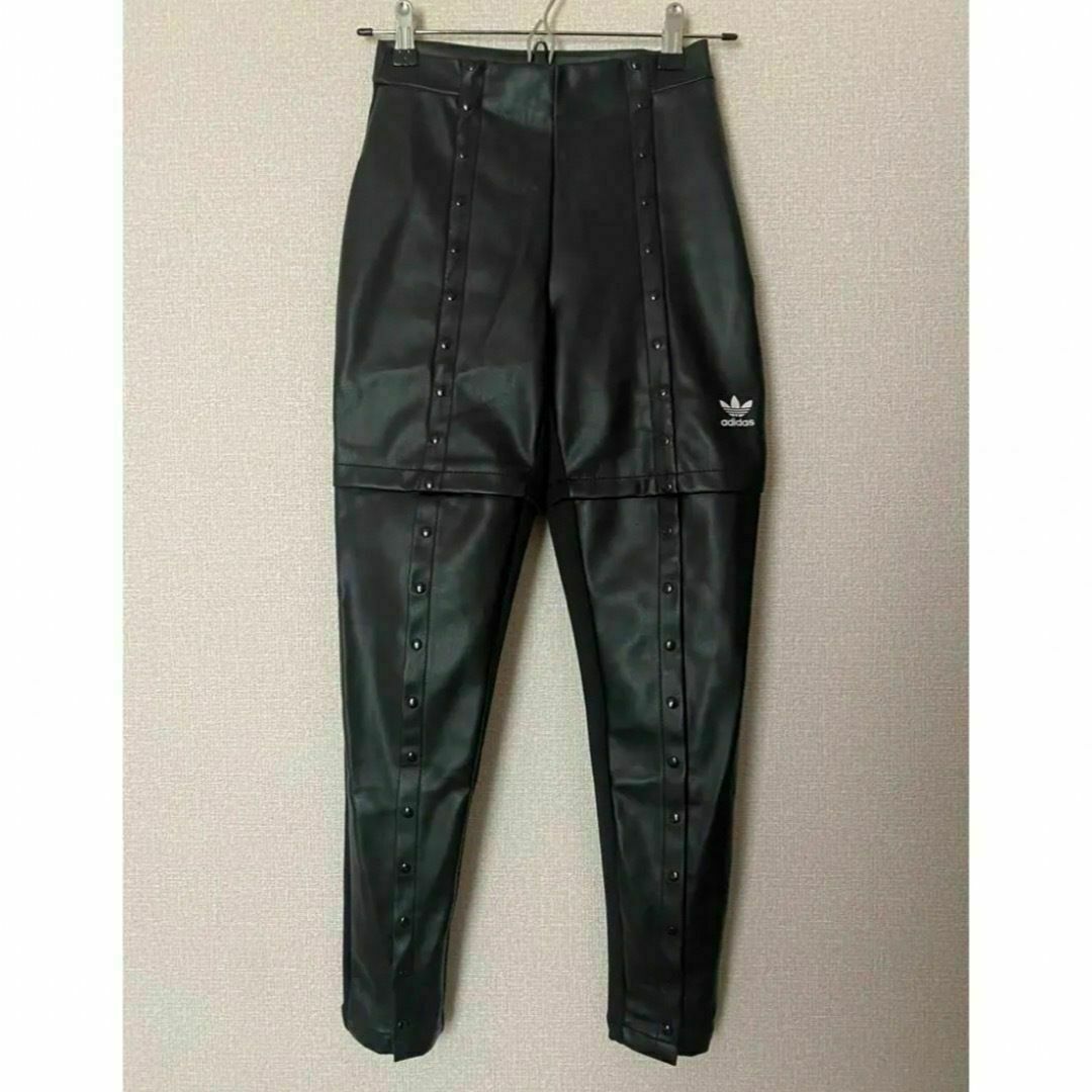 adidas - adidas アディダス レザー ジャージ ドッキング パンツ adidas - adidas アディダス レザー ジャージ ドッキング パンツ