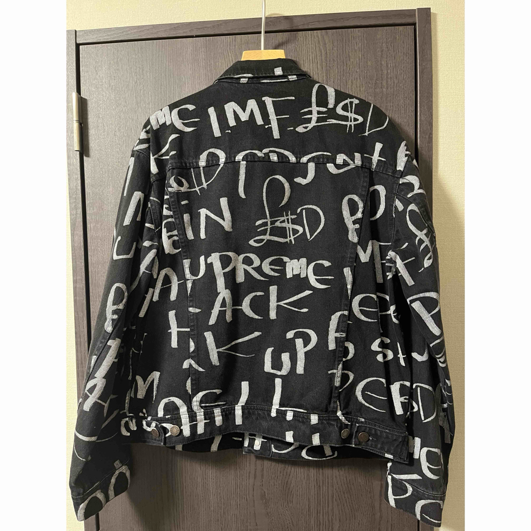 Supreme Black Ark Denim Trucker Jacket Supreme Black Ark Denim Trucker Jacket